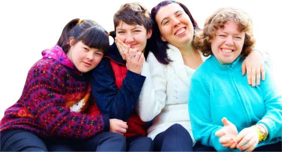 four women smiling