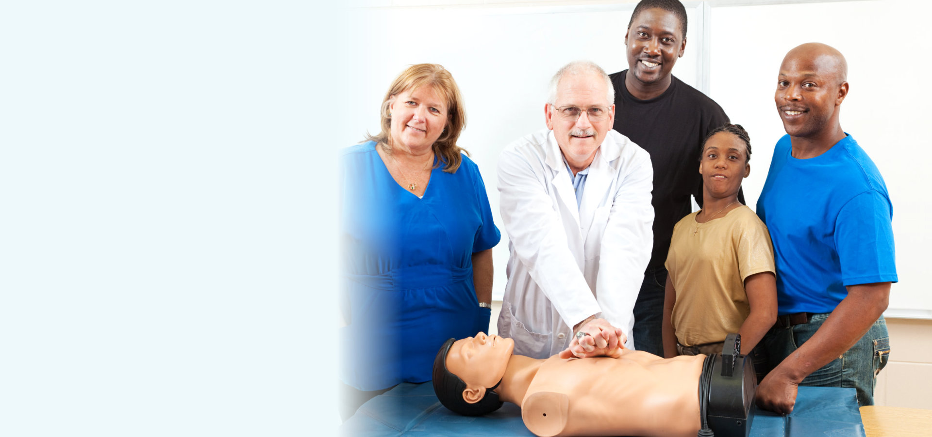 people doing cpr training