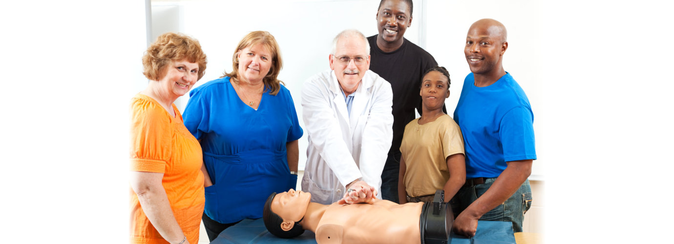 staffs doing cpr training